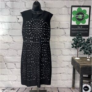 Laser cut dress barn collection dress womens size 10